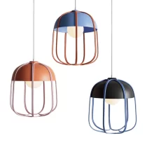 Cute Metal Cage Kid's Bedroom Ceiling Pendant Lights Mixed Color Net Dining Room Made by sketchup software and rendered by enscape renderer.